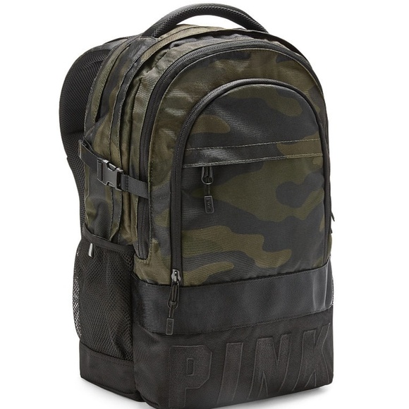 ?Last One? NWT Rare! Pink Victoria Secret: Camo Colligiate Backpack